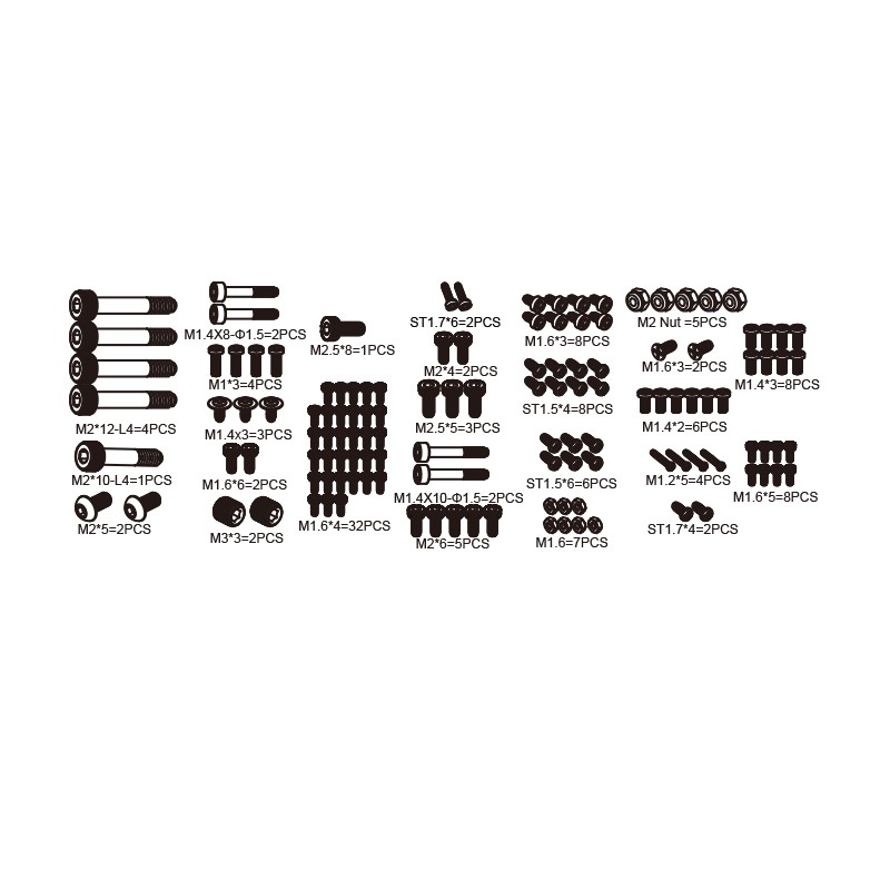 Goosky S2-Screw Kit set